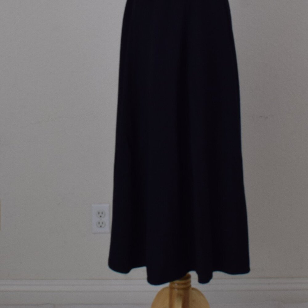 Vintage 80s DION Navy Midi Skirt size L | 28-30 waist - Picture 3 of 10